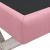 Taburet de depozitare, roz, 45x45x49 cm, catifea GartenMobel Dekor