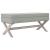 Taburet de depozitare, gri deschis, 110x45x49 cm, catifea GartenMobel Dekor