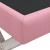 Taburet de depozitare, roz, 110x45x49 cm, catifea GartenMobel Dekor
