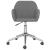 Scaun de birou pivotant, gri deschis, material textil GartenMobel Dekor