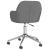 Scaun de birou pivotant, gri deschis, material textil GartenMobel Dekor