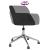 Scaun de birou pivotant, negru, material textil GartenMobel Dekor