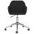 Scaun de birou pivotant, negru, material textil GartenMobel Dekor