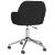 Scaun de birou pivotant, negru, material textil GartenMobel Dekor