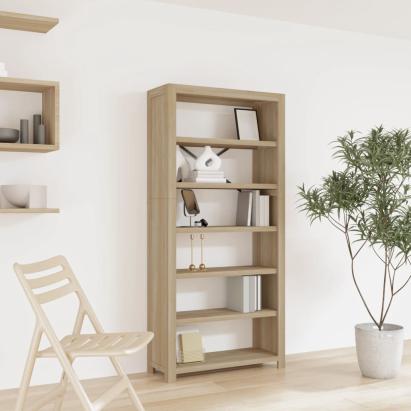 Bibliotecă cu 6 rafturi, 80x30x170 cm, lemn masiv de acacia GartenMobel Dekor