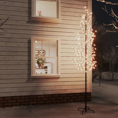 Copac cu flori de cireș cu LED, 368 LED-uri alb calde, 300 cm GartenMobel Dekor