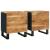 Noptiere, 2 buc., 40x33x46 cm, lemn masiv de acacia GartenMobel Dekor