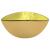 Chiuvetă din sticlă securizată, auriu, 54,5x35x15,5 cm GartenMobel Dekor