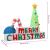 Decorațiune "Merry Christmas" gonflabilă, cu LED-uri, 197 cm GartenMobel Dekor