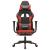 Scaun de gaming cu masaj/suport picioare, negru/roșu, piele eco GartenMobel Dekor