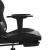 Scaun de gaming cu masaj/suport picioare, negru, piele eco GartenMobel Dekor