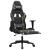 Scaun de gaming masaj/suport picioare negru/Camuflaj piele eco GartenMobel Dekor