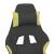 Scaun gaming masaj/suport picioare, negru/verde deschis textil GartenMobel Dekor