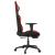 Scaun de gaming cu masaj/suport picioare, negru/roșu, piele eco GartenMobel Dekor