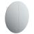 Dulap de baie cu oglindă rotundă și LED, alb, 54x54x17,5 cm GartenMobel Dekor