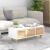 Măsuță de cafea alb 80x40x30 cm lemn prelucrat&lemn masiv pin GartenMobel Dekor