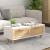 Măsuță de cafea alb 80x40x30cm lemn prelucrat&lemn masiv pin GartenMobel Dekor