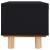 Măsuță de cafea negru 80x40x30cm lemn prelucrat&lemn masiv pin GartenMobel Dekor