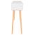 Masă consolă alb 105x30x75 cm lemn masiv pin și ratan natural GartenMobel Dekor