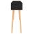 Masă consolă negru 105x30x75 cm lemn masiv pin și ratan natural GartenMobel Dekor
