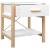 Noptiere, 2 buc., alb, 42x38x45 cm, lemn prelucrat GartenMobel Dekor