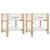 Noptiere, 2 buc., alb, 42x38x45 cm, lemn prelucrat GartenMobel Dekor