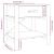 Noptiere, 2 buc., alb, 42x38x45 cm, lemn prelucrat GartenMobel Dekor