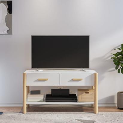 Comodă TV, alb, 82x38x45 cm, lemn prelucrat GartenMobel Dekor
