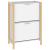 Pantofar, alb, 57,5x33x80 cm, lemn compozit GartenMobel Dekor
