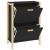 Pantofar, negru, 57,5x33x80 cm, lemn prelucrat GartenMobel Dekor