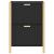 Pantofar, negru, 57,5x33x80 cm, lemn prelucrat GartenMobel Dekor