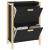 Pantofar, negru, 57,5x33x80 cm, lemn prelucrat GartenMobel Dekor