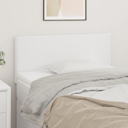 Tăblie de pat, alb, 90x5x78/88 cm, piele ecologică GartenMobel Dekor