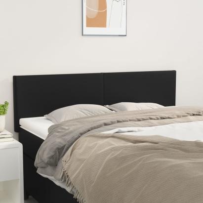 Tăblii de pat, 2 buc., negru, 72x5x78/88 cm, piele ecologică GartenMobel Dekor