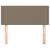 Tăblie de pat, gri taupe, 90x5x78/88 cm, textil GartenMobel Dekor