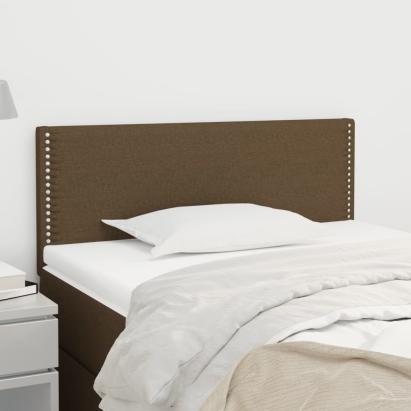 Tăblie de pat, maro închis, 100x5x78/88 cm, textil GartenMobel Dekor