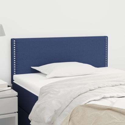 Tăblie de pat, albastru, 100x5x78/88 cm, textil GartenMobel Dekor