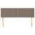 Tăblii de pat, 2 buc., gri taupe, 72x5x78/88 cm, textil GartenMobel Dekor