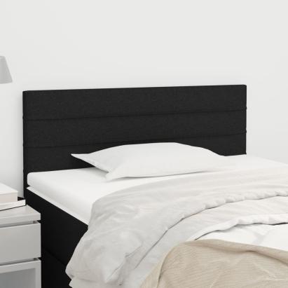 Tăblie de pat, negru, 90x5x78/88 cm, textil GartenMobel Dekor