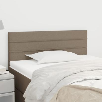 Tăblie de pat, gri taupe, 90x5x78/88 cm, textil GartenMobel Dekor