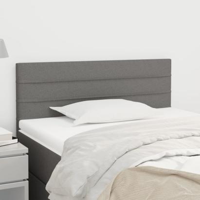 Tăblie de pat, gri închis, 100x5x78/88 cm, textil GartenMobel Dekor