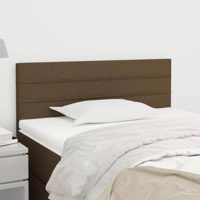 Tăblie de pat, maro închis, 100x5x78/88 cm, textil GartenMobel Dekor