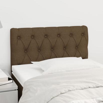 Tăblie de pat, maro închis, 80x7x78/88 cm, textil GartenMobel Dekor