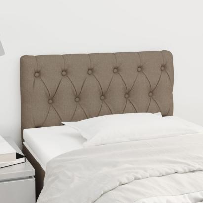 Tăblie de pat, gri taupe, 80x7x78/88 cm, textil GartenMobel Dekor