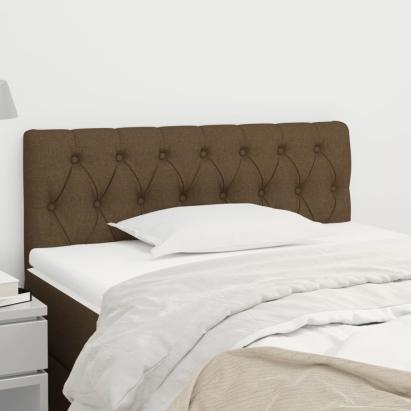 Tăblie de pat, maro închis, 90x7x78/88 cm, textil GartenMobel Dekor