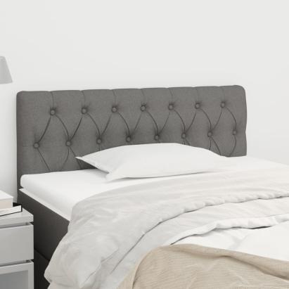 Tăblie de pat, gri închis, 100x7x78/88 cm, textil GartenMobel Dekor