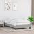 Cadru de pat, gri deschis, 90x190 cm, material textil GartenMobel Dekor