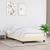 Cadru de pat, crem, 90x190 cm, material textil GartenMobel Dekor