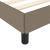 Cadru de pat, gri taupe, 90 x 200 cm, material textil GartenMobel Dekor