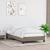 Cadru de pat, gri taupe, 90 x 200 cm, material textil GartenMobel Dekor